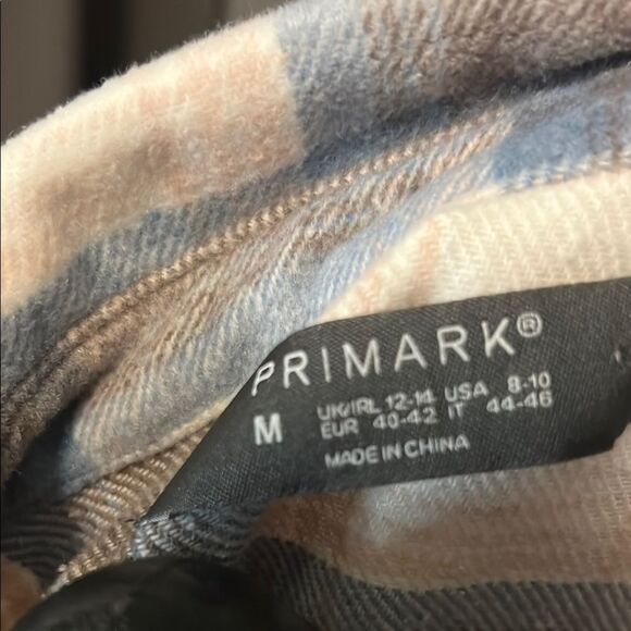 Oversized Blue and Cream Utility Jacket/Shacket. Size Medium - Picture 4 of 5